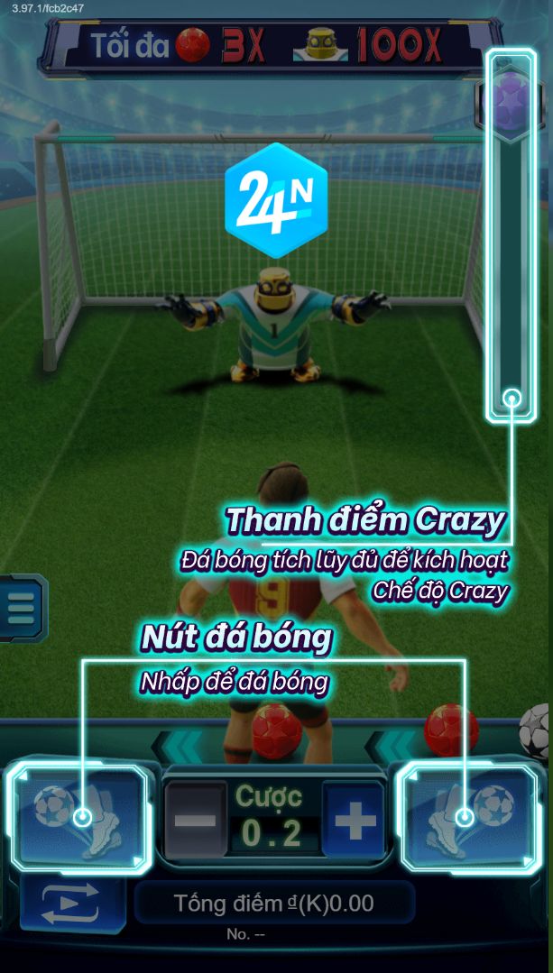 Lối chơi mới lạ hấp dẫn slot KING OF FOOTBALL trên nhà cái 24N